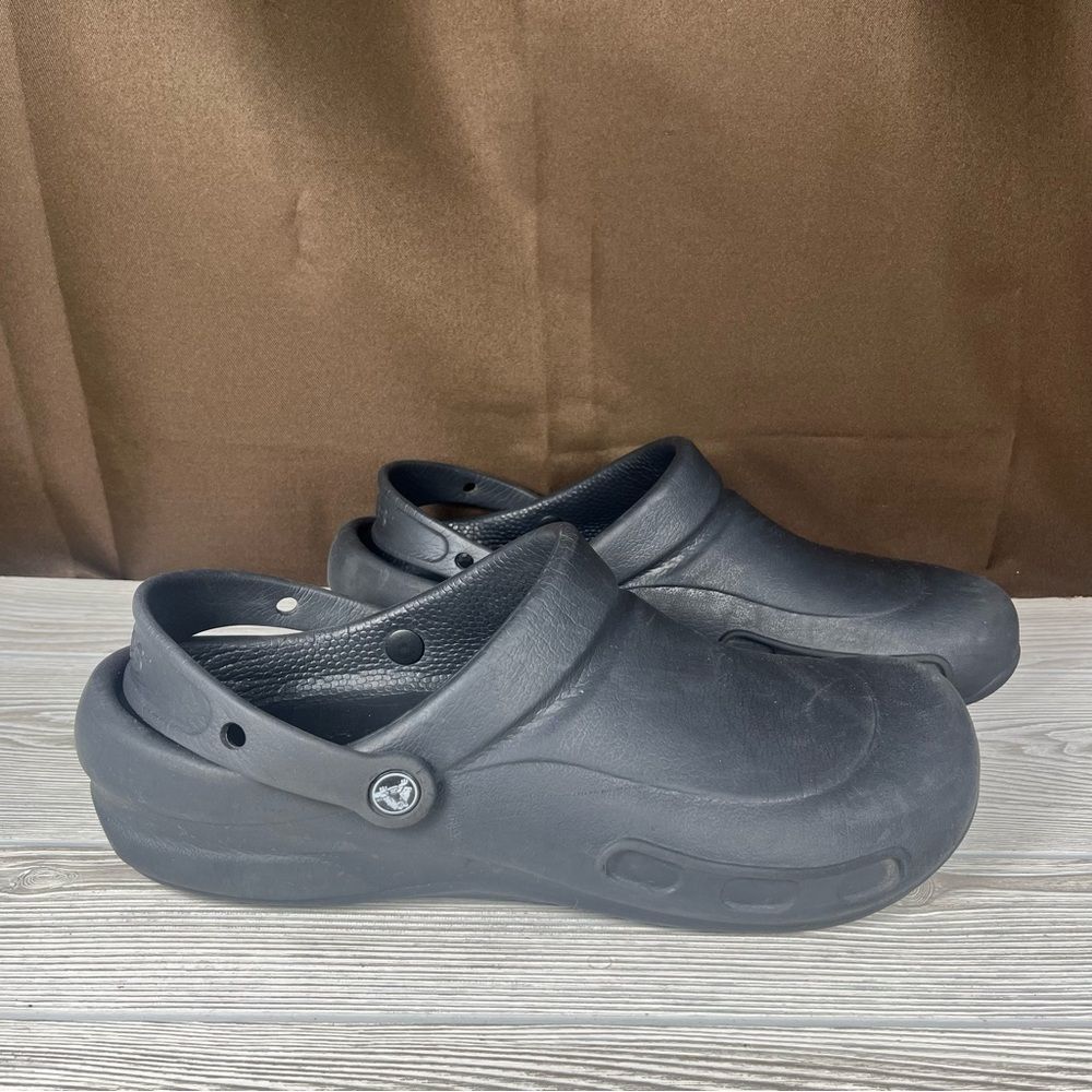 Crocs Bistro Clog Black Slip-Resistant Non-Marking Shoe Clog Mens 13